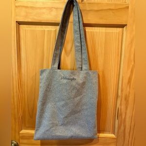 Philosophy Gray Flannel Tote bag